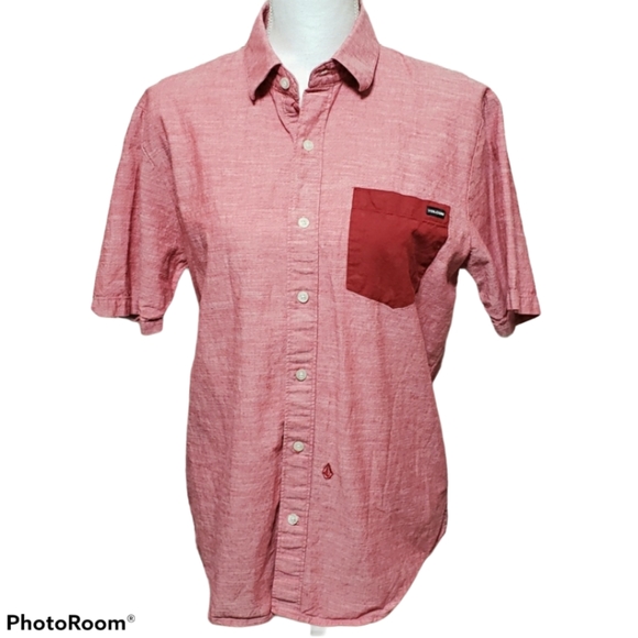 Volcom Tops - Volcom Short Sleeve Button Down Sz Small